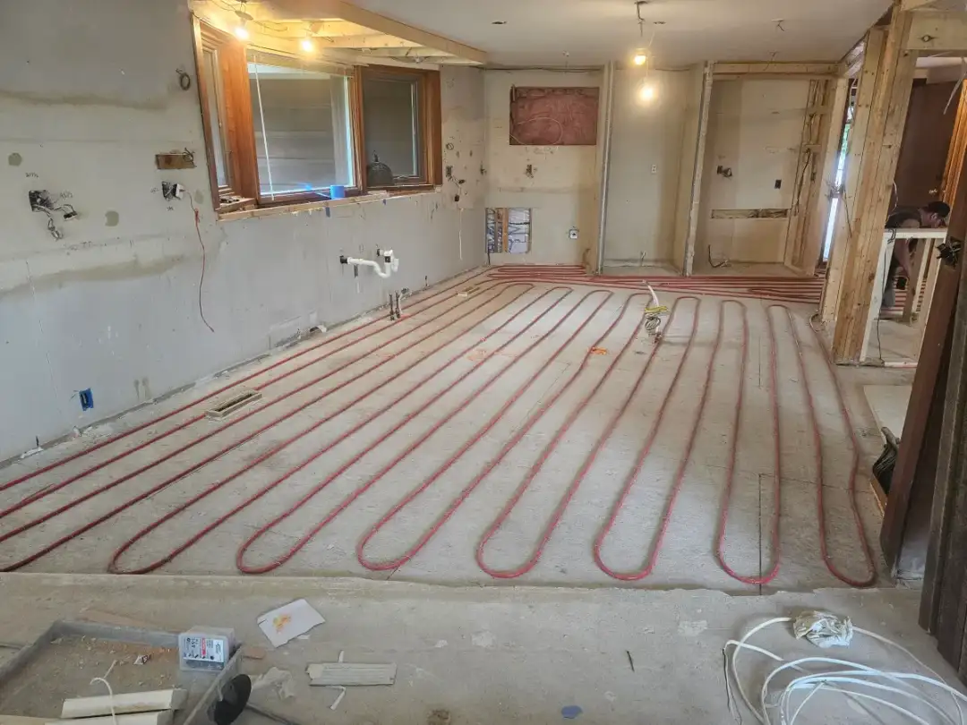 Before: Radiant Floor Underlayment — Stillwater, MN