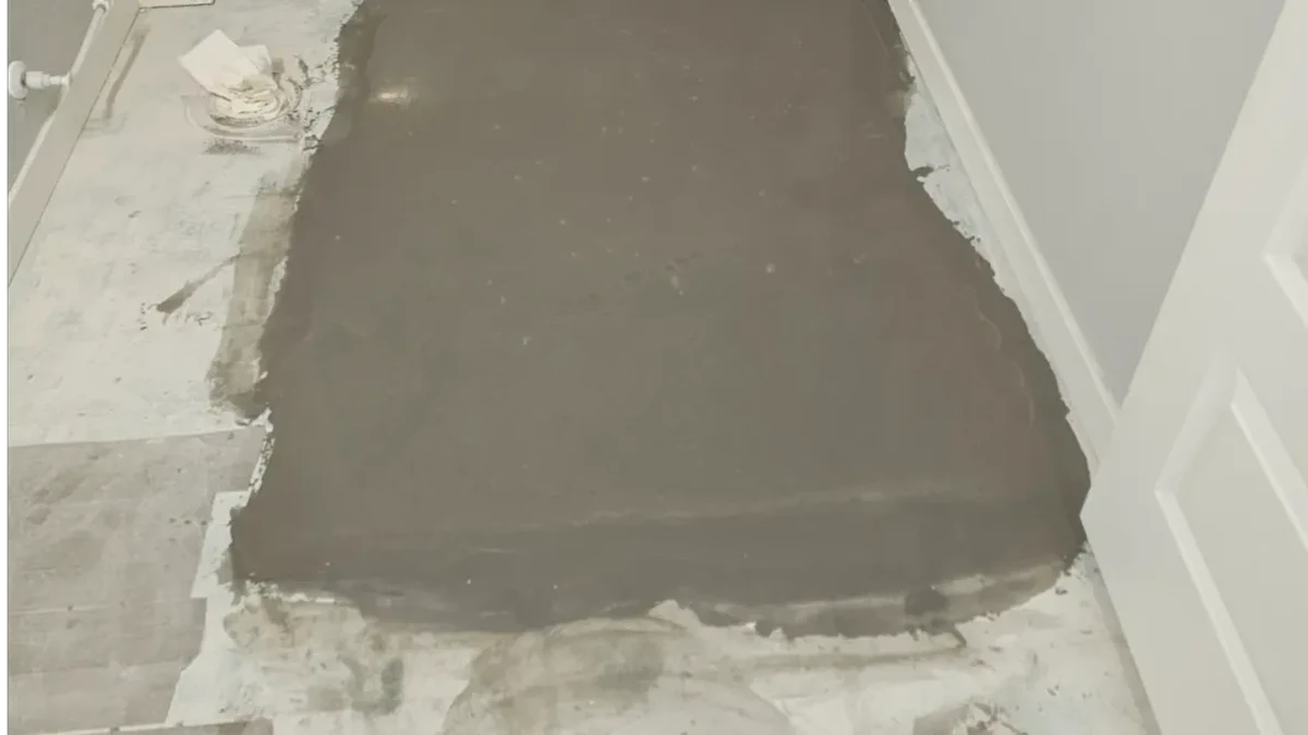 Restored concrete floor