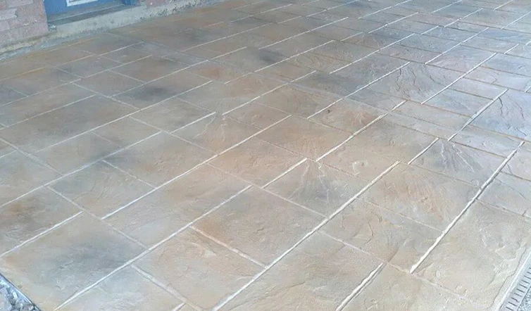 Stamped Overlay Patio in Plymouth