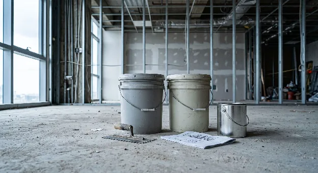 Eco-friendly commercial flooring materials in a finished interior